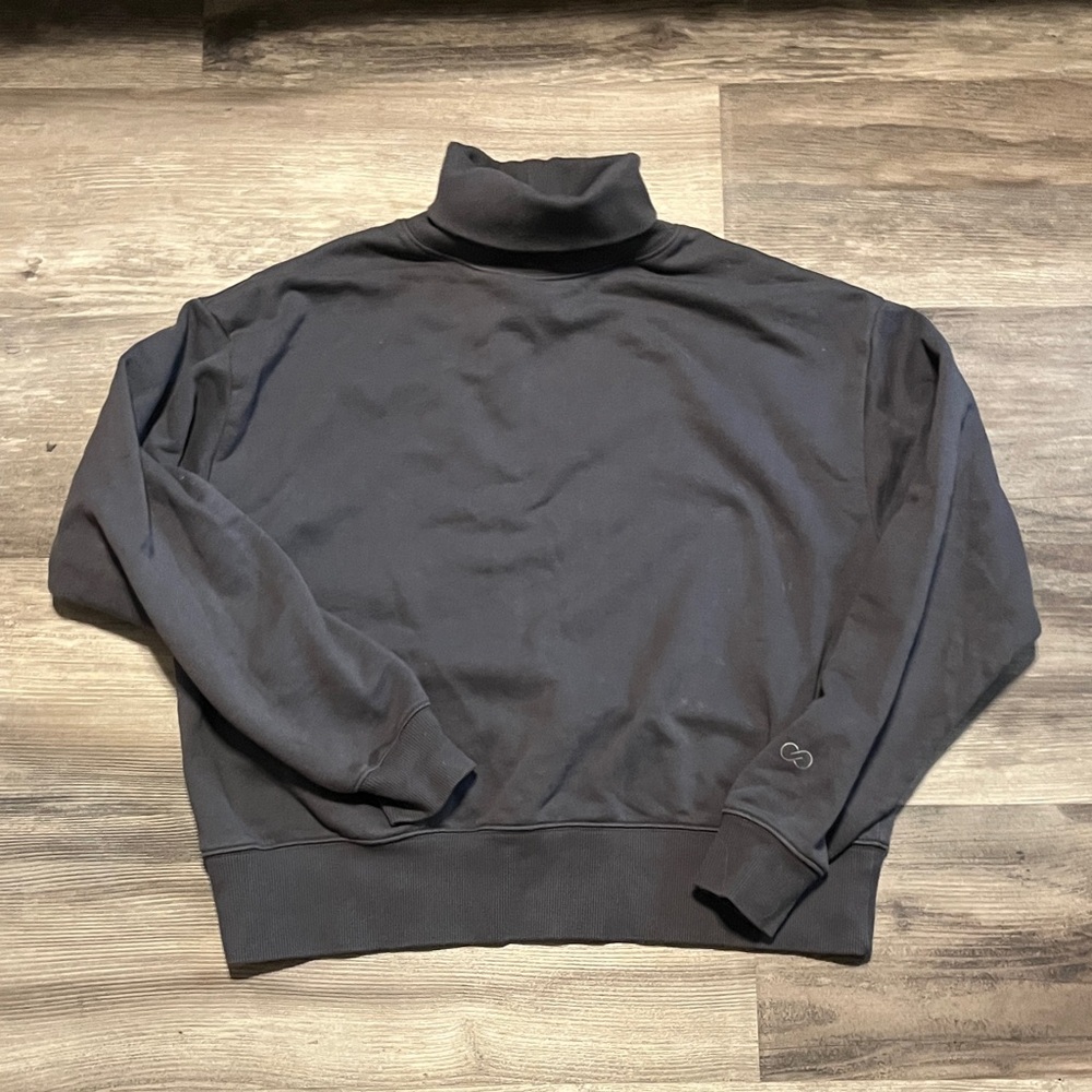 Calia Women's Black Turtleneck Sweatshirt - Picture 1 of 3